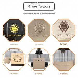 Máquina de estampado en caliente de logotipos en relieve para cuero, prensa térmica para carcasas de teléfono, impresión en madera y roca, máquina industrial de estampado en caliente con ranura en T - Product Image 6
