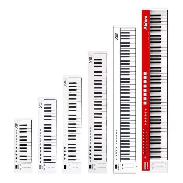Midiplus X2/X3/X4/X6 61-Key Professional Portable Electric Piano for Music Arrangement & Drum Practice MIDI Keyboard