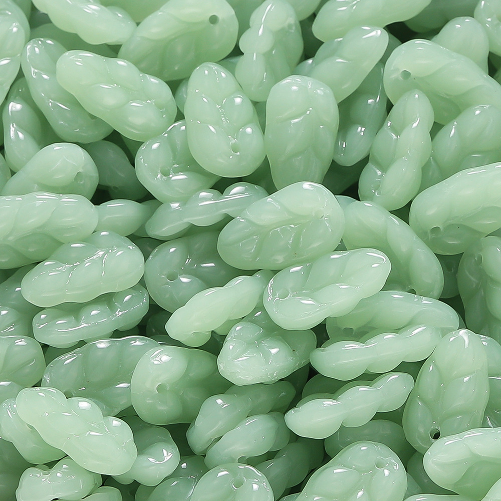 Plante de Jade (11*18,5 mm, ouverture de 1 mm) - Lot de 10