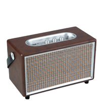 Altavoz Inalámbrico Portátil Retro de Madera de Alta Calidad para Exteriores, Salida de 40W, Batería de 5000-10000mAh, Compatible con Teléfonos Móviles y Computadoras