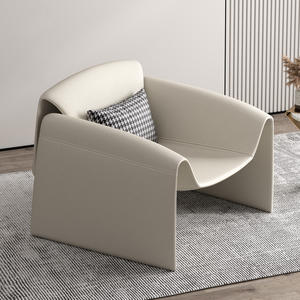 Sillón Individual Moderno en Forma de S con Relleno de Espuma para Sala de Estar - Product Image 4