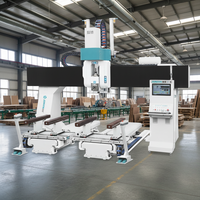 Machine à commande numérique 5 axes pour le travail du bois massif, fraisage 5 faces, usinage de meubles en bois massif, routeur CNC 3D