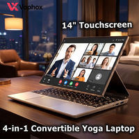 Laptop Convertibile OEM 14" 4 in 1 con Touchscreen per Lavoro Remoto e Viaggi d'Affari