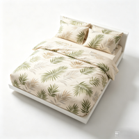 Lot de Stock – Parure de Lit en Microfibre de Polyester à Imprimés Aléatoires – Drap Housse, Housse de Couette et Taies d'Oreiller – Vente en Gros à Prix Réduit