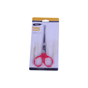 Ciseaux de pêche d'extérieur en acier inoxydable rouge pour retirer les hameçons – Accessoire de pêche - Product Image 1