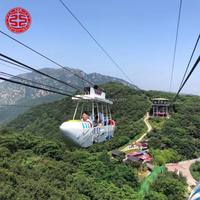 Funiculaire de tourisme pour aventures en plein air, transport aérien, visites panoramiques