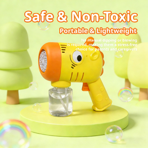 Lucky Toys Nouveaux Jouets <span class=keywords><strong>Jeu</strong></span> d'été Pistolet à <span class=keywords><strong>bulles</strong></span> girafe 10 trous Machine à <span class=keywords><strong>bulles</strong></span> automatique pour enfants - Product Image 3