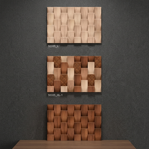 Carreaux muraux en céramique numérique 3D 300x450mm, design gaufré imperméable pour les murs intérieurs de salle de bain et de couloir - Product Image 2