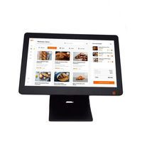 Offre Spéciale anti-poussière sans ventilateur 15.6 pouces double écran tactile tout en un systèmes de point de vente pour restaurants caisse enregistreuse