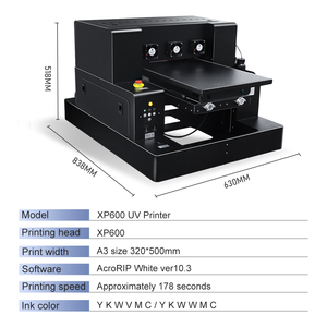 Impresora UV Colorsun 3250 Tamaño A3 con Cabezal Xp600, Impresora UV DTF para Adhesivos, Película A/B para Tarjetas de PVC, Botellas de Vidrio, Carcasas de Teléfono Móvil - Product Image 2