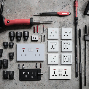 Universal 13 Amp <strong>Multi</strong>-<strong>Function</strong> Wall Switched 3 Pin Power Double <strong>Socket</strong> with 2 AC Outlets UK <strong>Socket</strong> New Model - Product Image 3