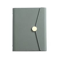 Carnet A5 à feuilles mobiles au design élégant, bloc-notes détachable, personnalisable avec logo d'entreprise pour usage professionnel