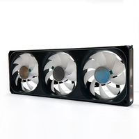 Ventilateur de boîtier pour ordinateur CPU PWM à vente chaude, refroidisseur de processeur silencieux 12 cm avec effet d'éclairage ARGB, facile à installer