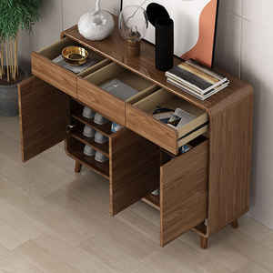 Wooden Shoe Rack with Drawers Space-Saving Bedroom <strong>Hallway</strong> <strong>Storage</strong> <strong>Bench</strong> Durable Design for 24-35 Pairs - Product Image 4