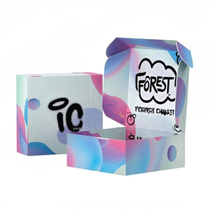 Couleur du logo de vente au détail personnalisé ondulé pliable expédition enveloppe kraft papier revêtement UV en relief produit d'expédition boîte pliante - Product Image 2