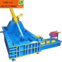 Machine de presse hydraulique horizontale de bidons en aluminium de ferraille de métal