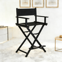 Chaise de réalisateur, de maquillage et d'artiste de beauté pliable en aluminium portable à prix raisonnable avec appui-tête amovible