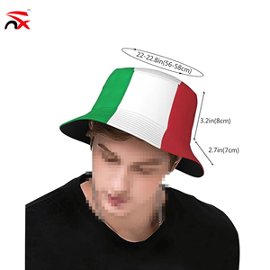 Sombrero de Pescador Unisex con Diseño de la Bandera Nacional de Italia, Transpirable, para Exteriores, para Fanáticos del Fútbol - Product Image 4
