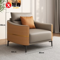 Canapé de bureau trois places grande capacité pour réception et salon, fauteuil de bureau individuel ergonomique pour espace de repos du personnel