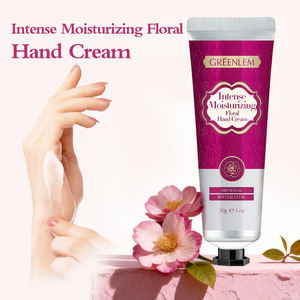Crème pour les mains florale hydratante intensive Greenlem, formule nourrissante et adoucissante, anti-dessèchement minéral, non grasse, hydratation 24h, OEM - Product Image 1