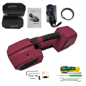 Mesin bundel karton kompak alat Strapping elektrik genggam otomatis bertenaga baterai Gear-Driven untuk pengemasan makanan - Product Image 6