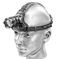 Potente Linterna Frontal LED de 1000 Lúmenes P70 con Zoom, Recargable con Batería 2*18650 Tipo C, para Camping