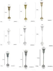 Centre de table de mariage transfrontalier de style européen rétro, en fer doré gravé, de haute qualité, avec tige filetée ornementale - Product Image 6