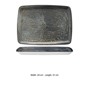 Plat de service rectangulaire Crater 31 × 23 cm Gural - Product Image 3