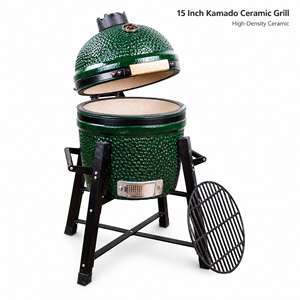 เตาบาร์บีคิวแบบตั้งพื้น Auplex ขนาด 15 นิ้ว เตาถ่านพกพา Kamado Big Joe สำหรับใช้งานกลางแจ้ง - Product Image 2