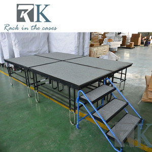Escenario Portátil para Conciertos al Aire Libre con Escalera, Plataforma de Escenario Resistente para Eventos, Escenario Móvil para Bodas, Precio de Fábrica - Product Image 5