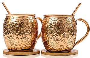 Tazas Moscow Mule de Primera Calidad Hechas a Mano, Diseño Martillado de Cobre Puro, Ecológicas, Libres de BPA, 301-400 ml, Personalizables para Cerveza - Product Image 6