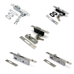 Cerradura <span class=keywords><strong>de</strong></span> puerta deslizante <span class=keywords><strong>de</strong></span> aluminio, doble apertura, europea - Product Image 1