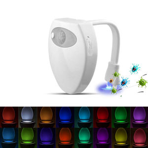 TOACH发光二极管抽水马桶夜灯发光二极管运动传感器抽水马桶灯家用浴室紫外马桶灯 - Product Image 1