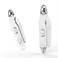Coupe-ongles et ponceuse électrique 2-en-1 pour animaux de compagnie avec double éclairage LED, tondeuse silencieuse pour ongles de chien, kit de toilettage rechargeable USB-C