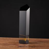 Anpassbare Schwarze Kristall-Stern-Trophäe - Umweltfreundlich Poliert UV-Bedruckt