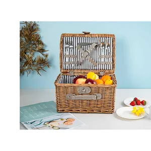 Factory direct sales On Sale Natural Rattan Cheap Handmade Outdoor Wicker Picnic Basket