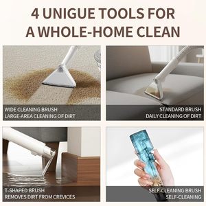 Nouvelle machine de nettoyage électrique de qualité pour tapis, canapés et sièges de camping-car, aspirateur vertical, nettoyeur de taches humides et sèches, nettoyage en profondeur - Product Image 6