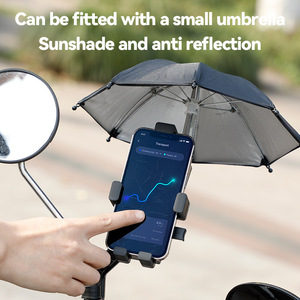 Soporte para teléfono de bicicleta Yueli, de una pieza, con bloqueo de plástico, ajustable, con rotación de 360 grados, para bicicleta eléctrica y motocicleta. - Product Image 5
