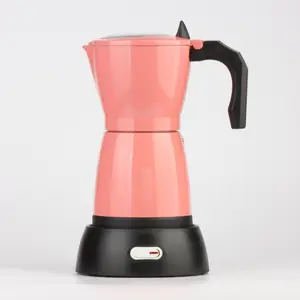 Blush color 전기 에스프레소 커피 모카 메이커 3-6 컵 식품 학년 공장 가격