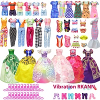 Nouvelle robe de poupée jupe en queue de poisson à sequins robe longue poupée tempérament doux robe de dressup décontractée