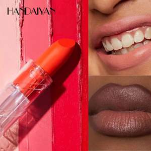 HANDAIYAN Rouge à lèvres hydratant longue tenue, effet mat, anti-transfert, 12 couleurs, design ajouré, maquillage cosmétique - Product Image 4