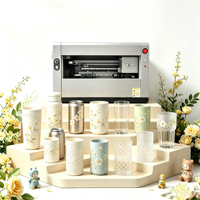 Passage unique 360 °   Machine d'impression UV rotative mini HH-DT3200 avec impression personnalisée pour les canettes, les tasses, les gobelets et plus encore