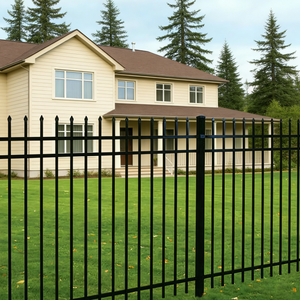 Clôture en acier galvanisé de jardin, luxe léger et économique, respectueuse de l'environnement, antirouille, clôture en métal - Product Image 2