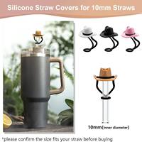 Yongli Stanley Straw Cover 4 Pcs Silicone Toppers 10mm Cap for 30&40 oz Stanley Cup Accessories