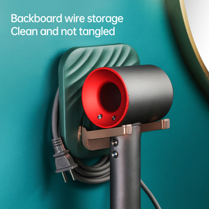 Wns lỗ chân lông miễn phí thiết kế PP vật liệu có thể gập lại không thấm nước bền Kệ phòng tắm treo tường dọc Máy Sấy Tóc Chủ - Product Image 3