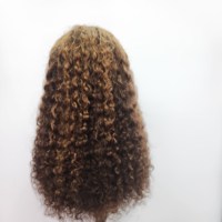 0601-1-7 Perruque frontale en dentelle HD en gros, perruques bandeau, extensions personnalisées, couleur de cheveux bouclés
