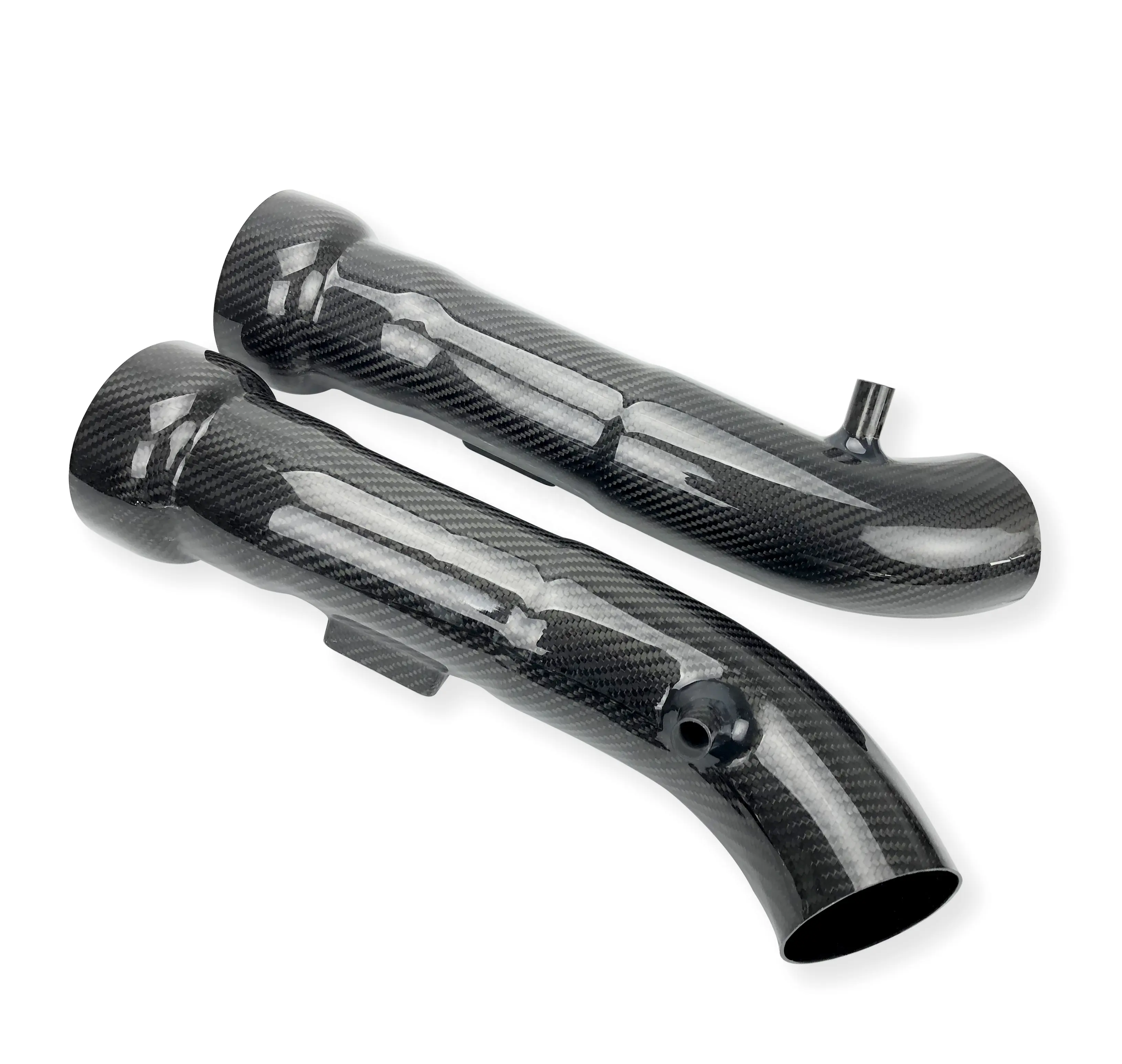 Racing Car Carbon Fiber Intake Pipes Air Pipes For Nissan 370Z Z33 Infiniti G37 Coupe 09-13