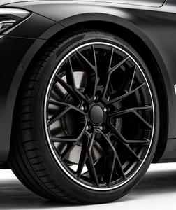 Jantes en alliage d'aluminium coulé multi-rayons RUNLUN 18/19/20Wide8.0/8.5/9.0/9.5CPD5X114.3/100/108/112/120, gris satiné/noir brillant, neuves - Product Image 5
