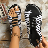 Nouvelles sandales plates pour femmes, imprimé animal, sandales sexy, taille 36-43