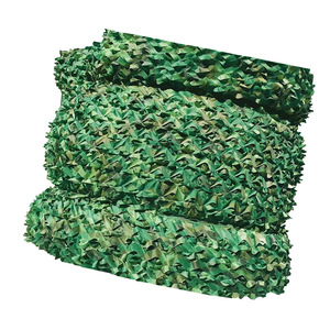 Filet de camouflage double couche vert jungle en nylon, cadre 1 mm d'épaisseur, corde 4 mm, protection solaire pour toiture et protection aérienne - Product Image 5